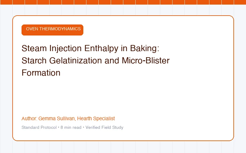 Steam Injection Enthalpy in Baking: Starch Gelatinization and Micro-Blister Formation